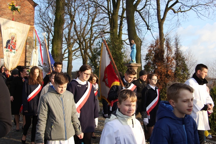 Powitanie ikony MB Częstochowskiej w Młodzieszynie