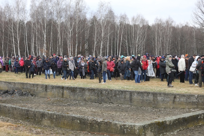 Droga Krzyżowa w intencji trzeźwości w byłym KL Birkenau 2017