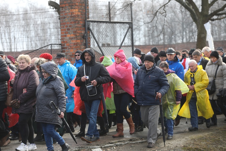 Droga Krzyżowa w intencji trzeźwości w byłym KL Birkenau 2017