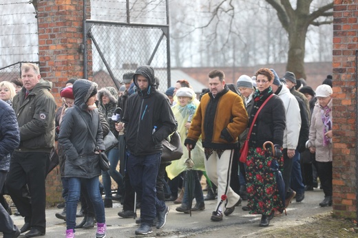 Droga Krzyżowa w intencji trzeźwości w byłym KL Birkenau 2017