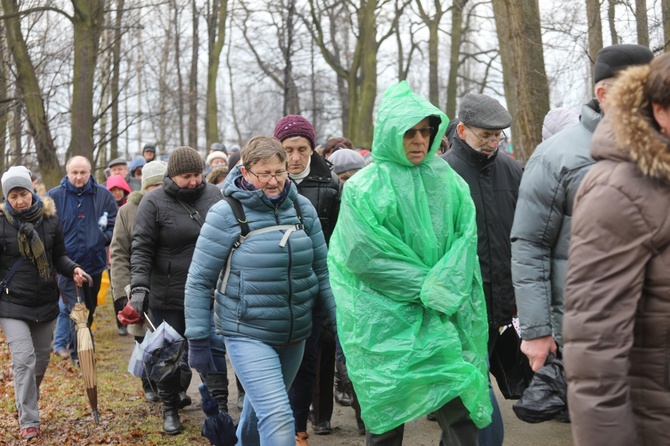 Droga Krzyżowa w intencji trzeźwości w byłym KL Birkenau 2017