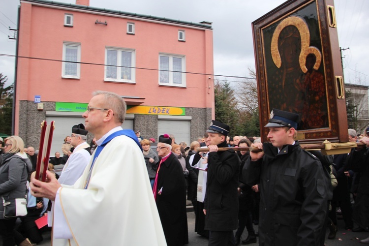 Powitanie ikony MB Częstochowskiej w parafii św. Józefa Robotnika w Sochaczewie