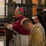 Abp Marek Jędraszewski w bazylice Mariackiej w dniu św. Józefa, patrona Krakowa