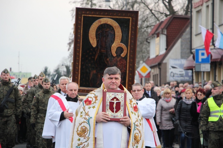 Powitanie ikony MB Częstochowskiej w parafii pw. św. Wawrzyńca w Sochaczewie