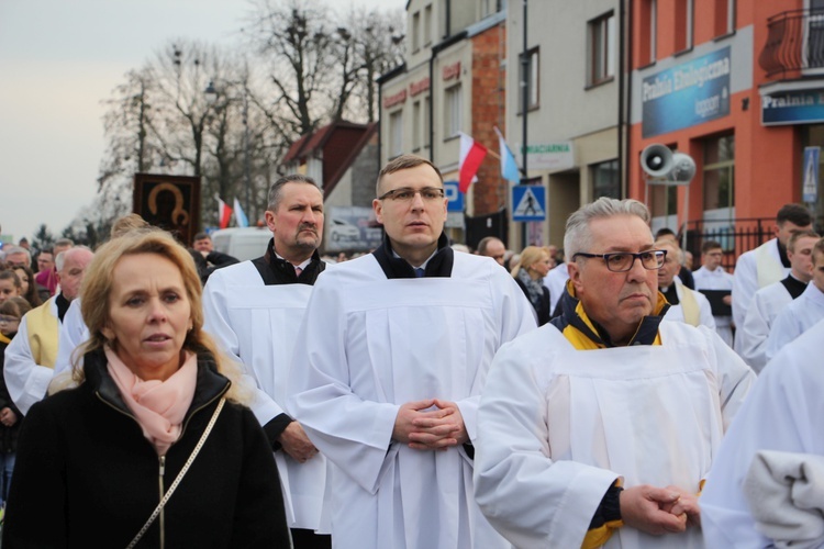 Powitanie ikony MB Częstochowskiej w parafii pw. św. Wawrzyńca w Sochaczewie