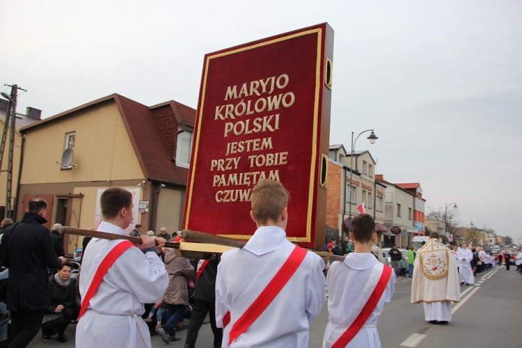 Powitanie ikony MB Częstochowskiej w parafii pw. św. Wawrzyńca w Sochaczewie