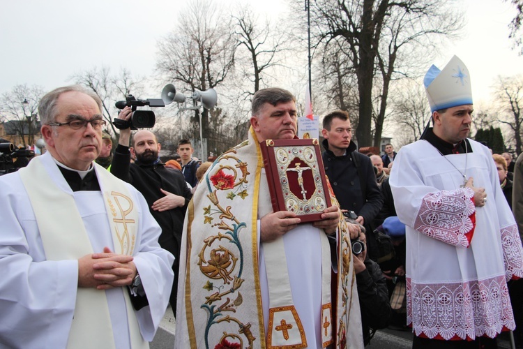 Powitanie ikony MB Częstochowskiej w parafii pw. św. Wawrzyńca w Sochaczewie