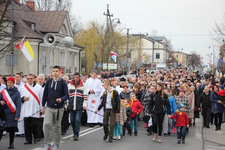 Powitanie ikony MB Częstochowskiej w parafii pw. św. Wawrzyńca w Sochaczewie