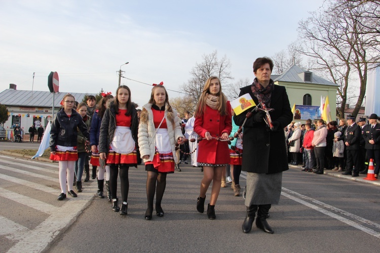 Powitanie ikony MB Częstochowskiej w Brzozowie