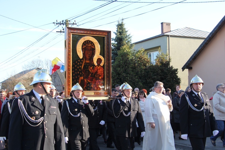 Powitanie ikony MB Częstochowskiej w Pacynie