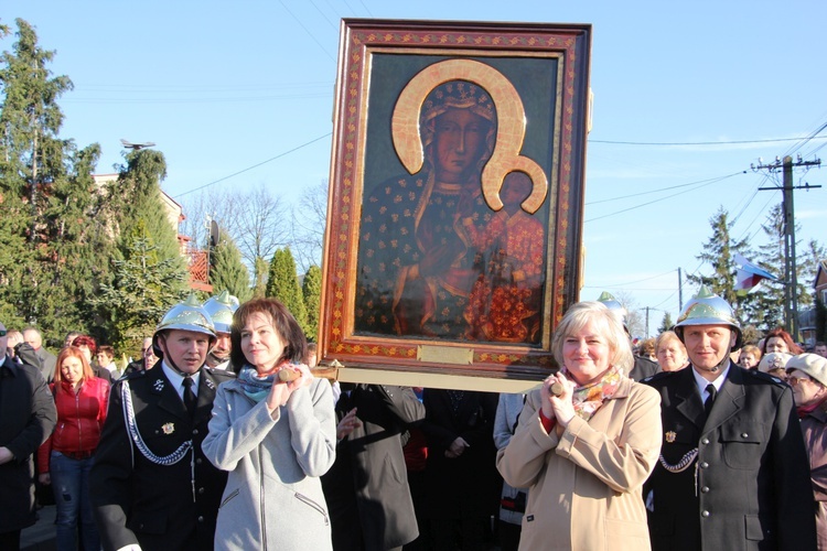 Powitanie ikony MB Częstochowskiej w Pacynie