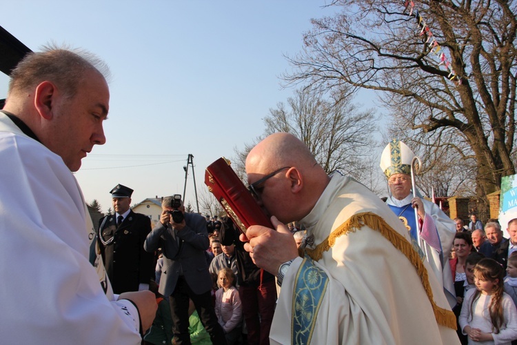 Powitanie ikony MB Częstochowskiej w Oporowie