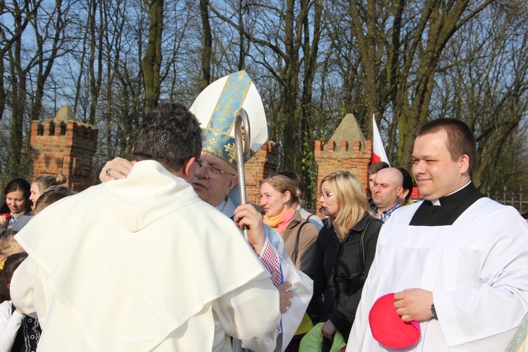 Powitanie ikony MB Częstochowskiej w Oporowie