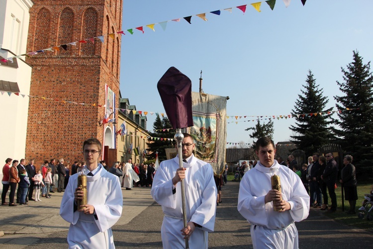 Powitanie ikony MB Częstochowskiej w Oporowie