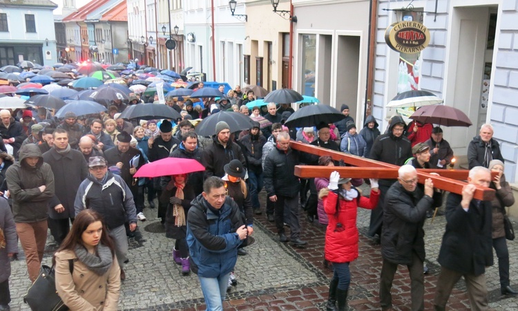 Krzyż na ulicach Bielska-Białej