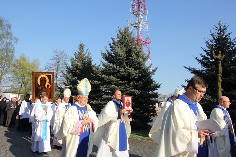 Powitanie ikony MB Częstochowskiej w WSD w Łowiczu