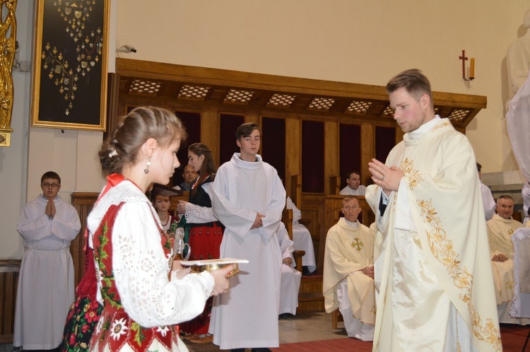 Liturgia Wielkiego Czwartku w parafii NSPJ w Nowym Targu