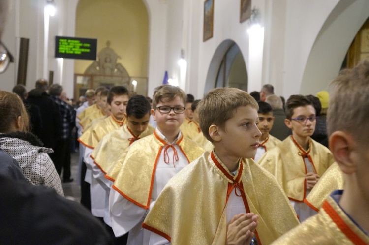 Liturgia Wielkiego Czwartku w parafii NSPJ w Nowym Targu