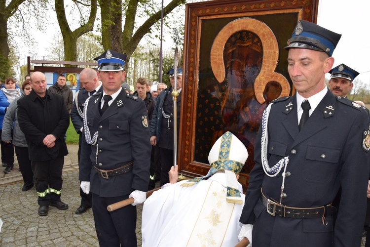 Powitanie ikony MB Częstochowskiej w Kaszewach Kościelnych