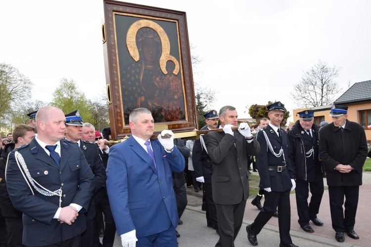 Powitanie ikony MB Częstochowskiej w Kaszewach Kościelnych