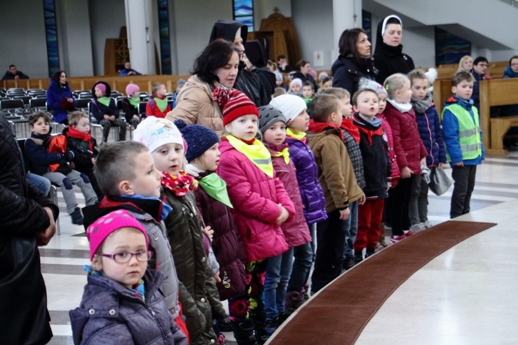 Pielgrzymka przedszkolaków do sanktuarium Bożego Miłosierdzia w Łagiewnikach - 19 kwietnia 2017