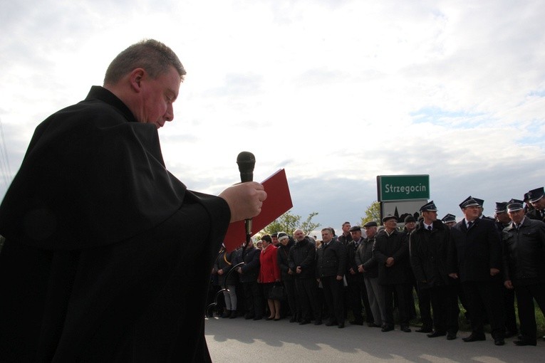 Powitanie ikony MB Częstochowskiej w Strzegocinie