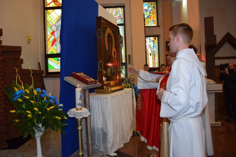 Powitanie ikony MB Częstochowskiej w Kutnie-Dybowie