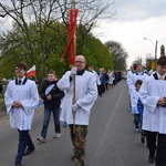 Powitanie ikony MB Częstochowskiej w parafii św. Jadwigi w Kutnie