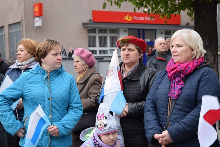 Powitanie ikony MB Częstochowskiej w parafii św. Wawrzyńca w Kutnie