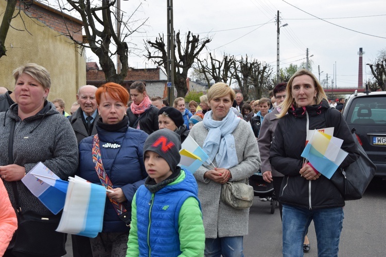 Powitanie ikony MB Częstochowskiej w parafii św. Wawrzyńca w Kutnie