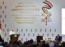 Papież Franciszek przemawia