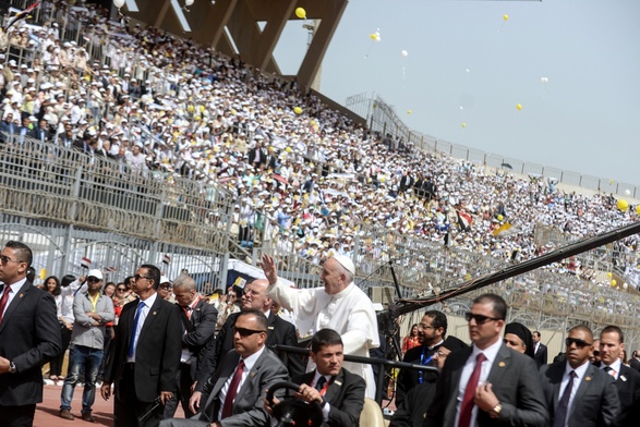 Papież w Egipcie: To zdanie wywołało aplauz