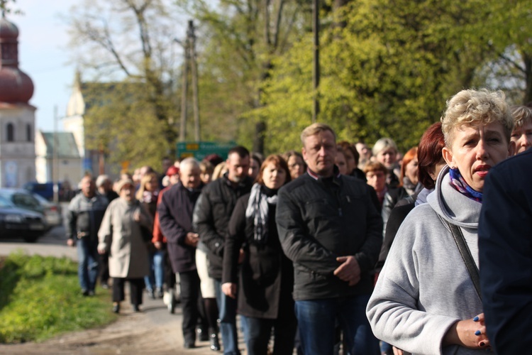 Powitanie ikony MB Częstochowskiej w Łaniętach