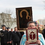 Powitanie ikony MB Częstochowskiej w Łaniętach