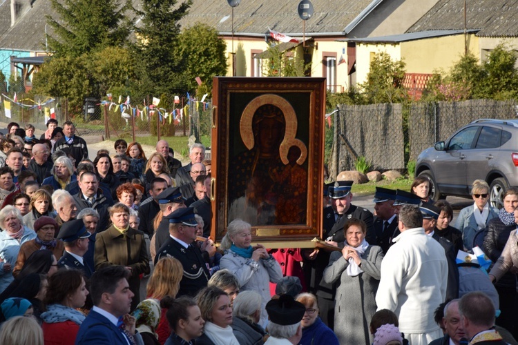 Powitanie ikony MB Częstochowskiej w Strzelcach