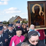 Powitanie ikony MB Częstochowskiej w Strzelcach