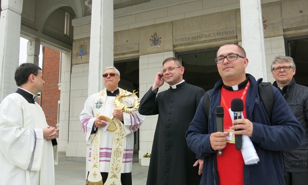 Pielgrzymi w Centrum Jana Pawła II