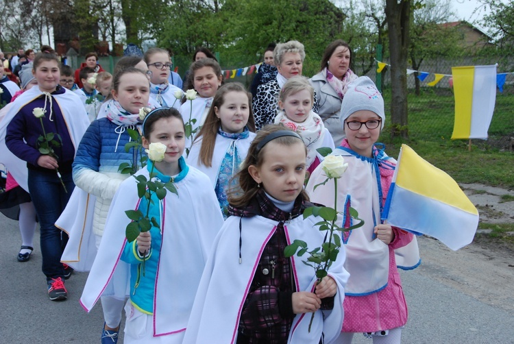 Powitanie ikony MB Częstochowskiej w Nowem