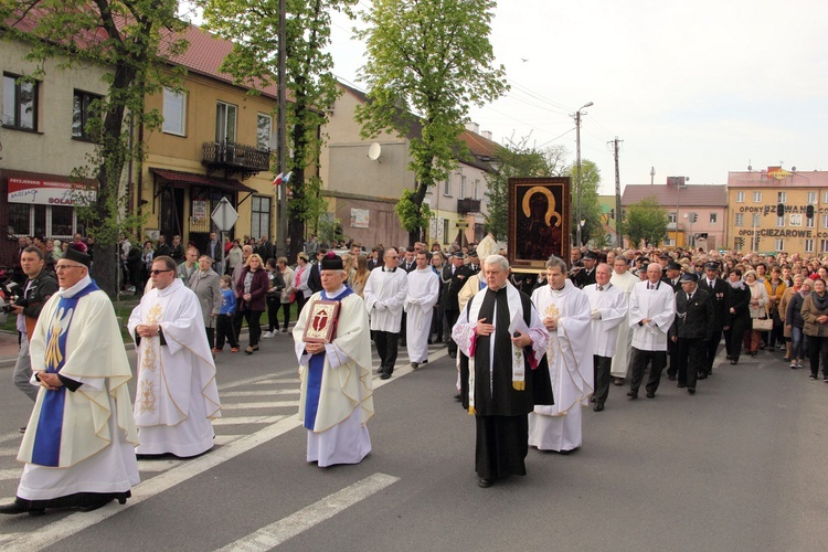 Powitanie ikony MB Częstochowskiej w Krośniewicach