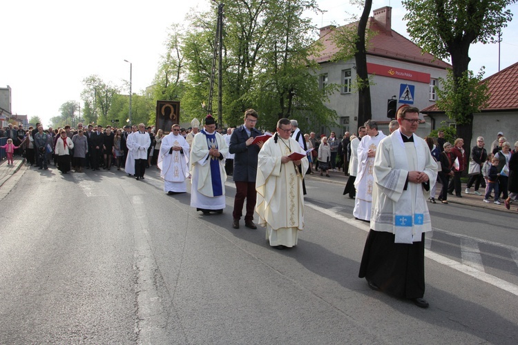 Powitanie ikony MB Częstochowskiej w Krośniewicach