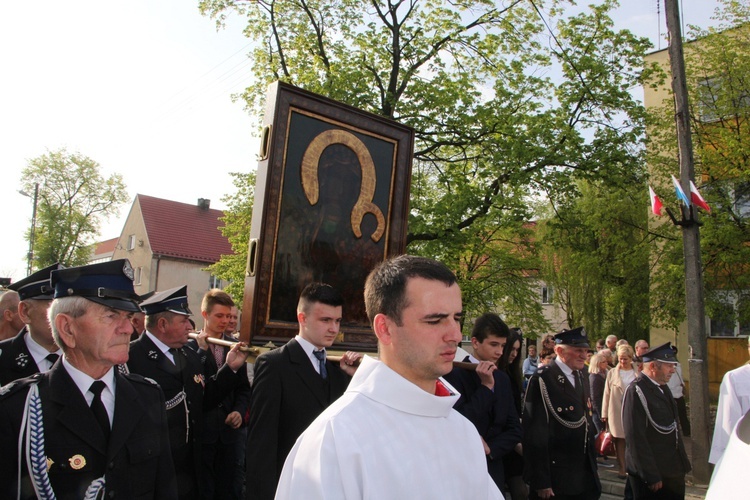 Powitanie ikony MB Częstochowskiej w Krośniewicach