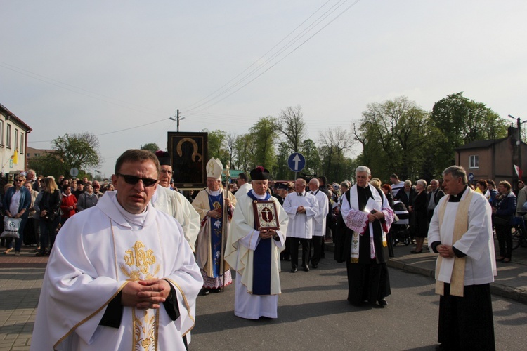 Powitanie ikony MB Częstochowskiej w Krośniewicach