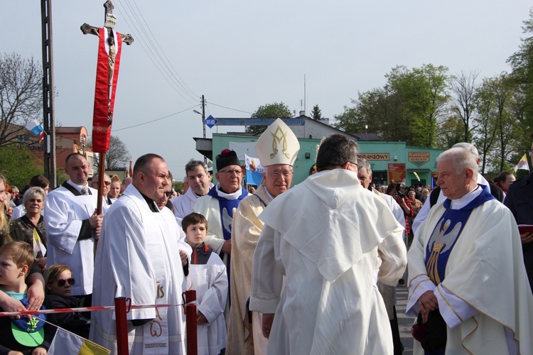 Powitanie ikony MB Częstochowskiej w Krośniewicach