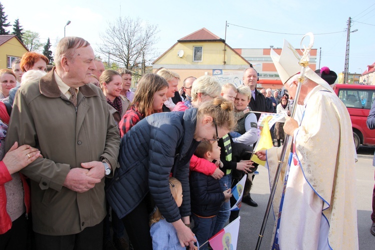 Powitanie ikony MB Częstochowskiej w Krośniewicach