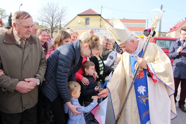 Powitanie ikony MB Częstochowskiej w Krośniewicach