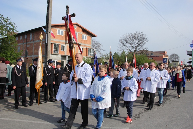 Powitanie ikony MB Częstochowskiej w Krośniewicach