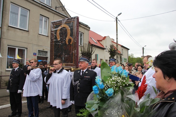 Powitanie ikony MB Częstochowskiej w Dąbrowicach