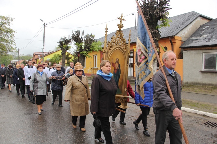 Powitanie ikony MB Częstochowskiej w Dąbrowicach