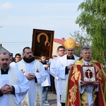 Powitanie ikony MB Częstochowskiej w parafii Sobótka