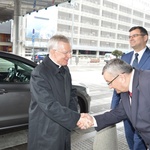 Abp Marek Jędraszewski w Kraków Airport 